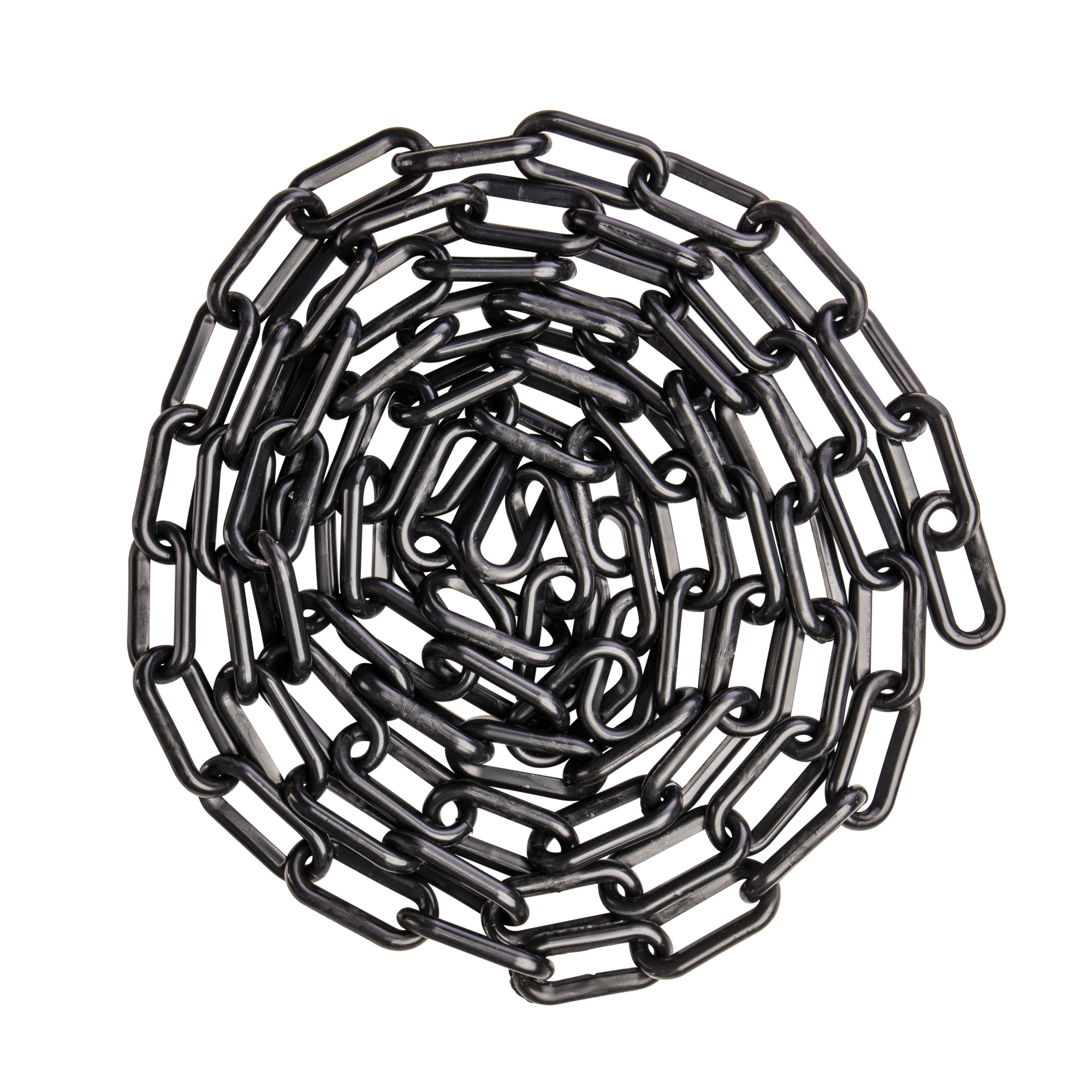 US Weight Plastic Chain — 100ft. Length, 1.5in. Links, UV Resistant, Black, Model# U2451